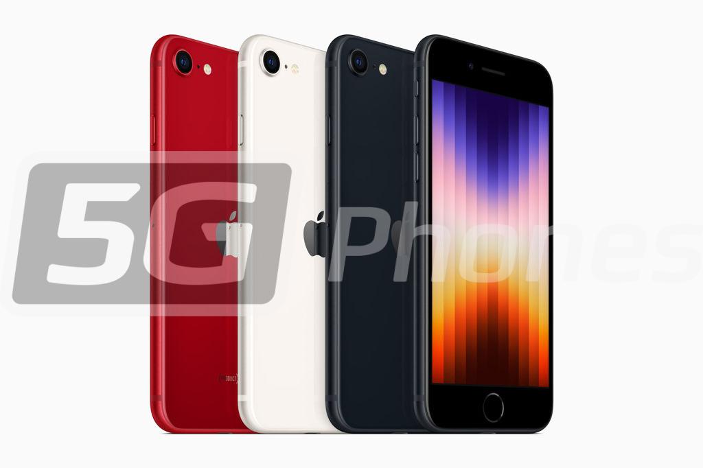 iPhone SE 2022 colurs: Red, Midnight, Starlight